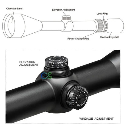 Hunting Scope Canis Latrans 3-9X40 Rifle Scope Magnification 3x-9x for Outdoor Can be Used with Real Gun gs1-0304