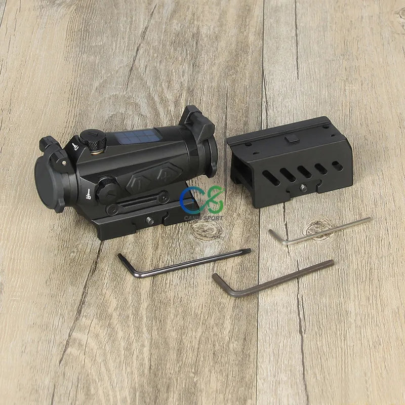 PPT 1x20MM Compact Red Dot Sight 2MOA Solar Energy Sight for Hunting Shooting gs2-0126