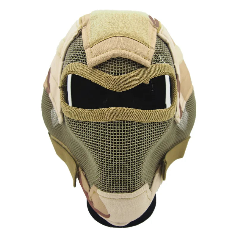 V7 ultimate steel wire mesh mask 2015 hunting tactical protective airsoft mask GZ90054