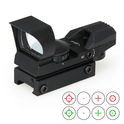 PPT New Arrival 4 Reticle Red Dot Scope 1x22mm 5 Levels Gears Tactical Red Dot For Hunting Use gs2-0095