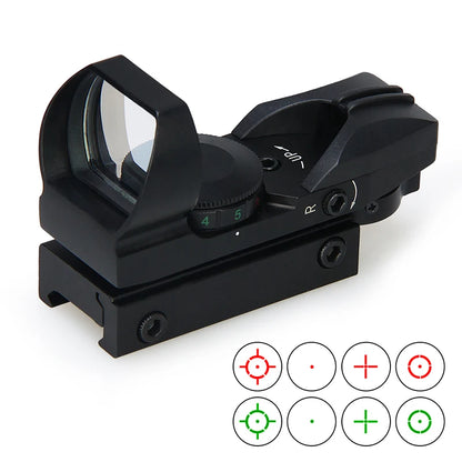 PPT Hot Sale 4 Reticle Red Dot Scope 1x22mm 5 Levels Gears Fits Outdoor Hunting Shooting gs2-0097