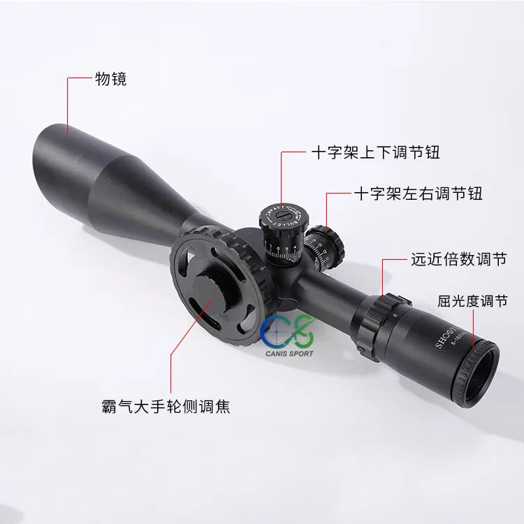 Shooter Rifle Scopes ST 6-18X56FFP Riflescope Side Focus Black 30mm Tube Diameter Military Shooting Scope gs1-0355