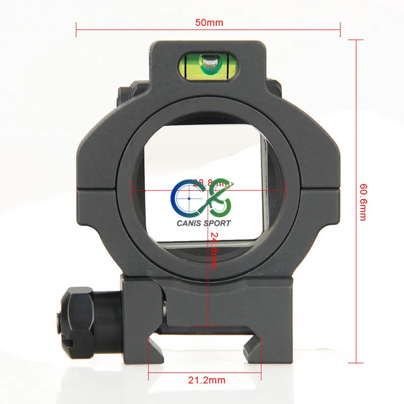 Canis Latrans Angle Sight Full Metal Reflect Airsoft Mirror Corner Sight 360 Rotate Reddot Holographic For Wargame CQB gs1-0401