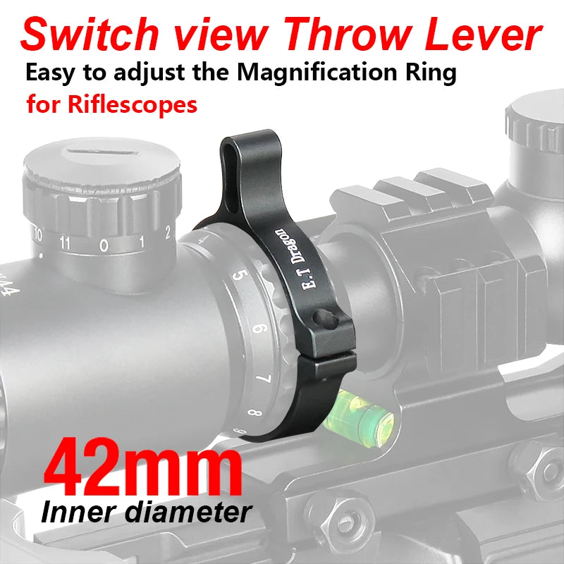 Free Shipping E.T Dragon Black Blue Riflescopes Switch View Throw Lever Hinged Design Compatibility Within 42mm gs33-0132A