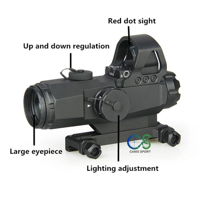 PPT HAMR Scope 4x24mm Rifle Scope Magnifier Riflescope Night Hunting Scopes Sniper Rifle Scope Air Gun Optic Scope gs1-0403