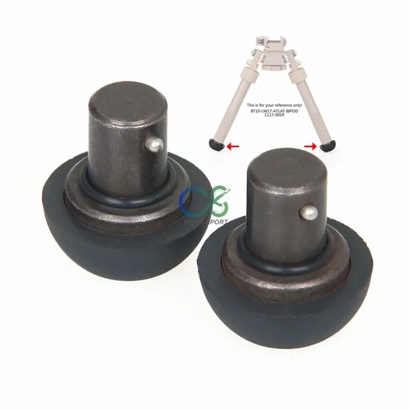 Hunting accessory E.T Dragon Metal Mount Standard Rubber Feet (2) BT32 Metal Plastic Black Color For Hunting Shooting gs33-0203