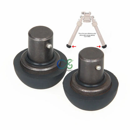 Hunting accessory E.T Dragon Metal Mount Standard Rubber Feet (2) BT32 Metal Plastic Black Color For Hunting Shooting gs33-0203