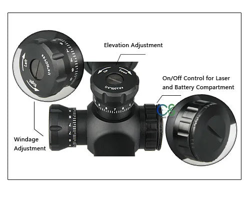 Hunting Scope PPT Outdoor Rifle Scope Tactical 3-9x42 LE Tactical Rifle Scope With Red Laser For Hunting gs1-0182