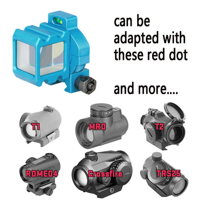 Canis Latrans Angle Sight Full Metal Reflect Airsoft Mirror Corner Sight 360 Rotate Reddot Holographic For Wargame CQB gs1-0401