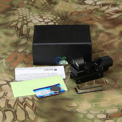 PPT New Arrival 4 Reticle Red Dot Scope 1x22mm 5 Levels Gears Tactical Red Dot For Hunting Use gs2-0095