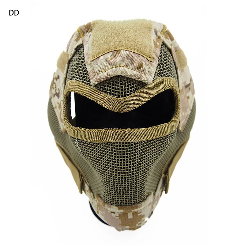 V7 ultimate steel wire mesh mask 2015 hunting tactical protective airsoft mask GZ90054