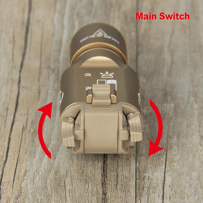 PPT Hunting airsoft accessories 300 lumens Flashlight QD Rail X300 Ultra LED Light Flashlight for Hunting Outdoor gs15-0026