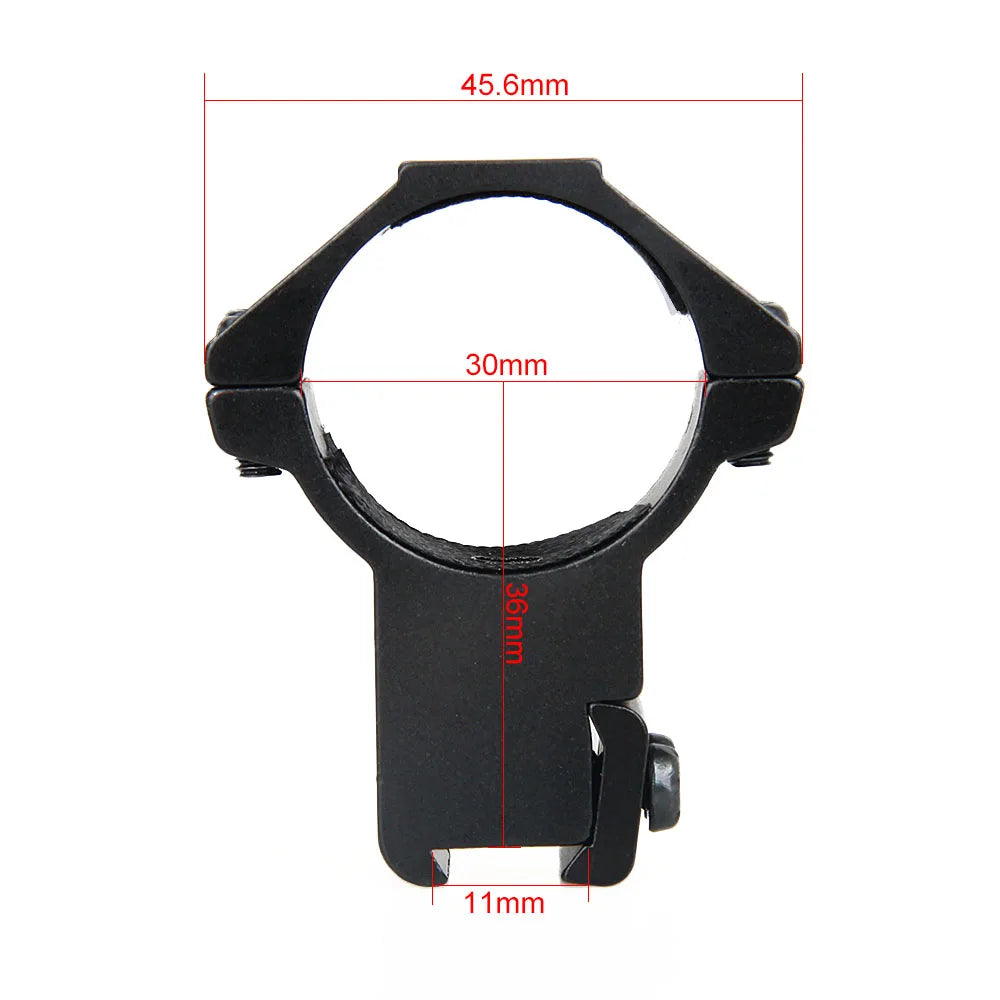 30mm Hunting Riflescope Mount Rings for 11MM Dovetail Scope Rail / Picatinny Rail Air Gun Rifle Scope Mounts gz240115B