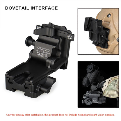 Hunting accessory Night Vision Goggles Aluminum Alloy Mount NVG Arms Mount for PVS-7 PVS-14 PVS-15 PVS-18 helmet mount gs24-0237