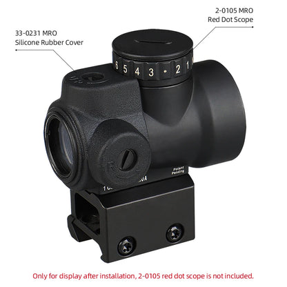 Hunting arisoft accessories 3pcs Flip up cap for MRO red dot sight Rubber Cover hunting scope accessory gs33-0231