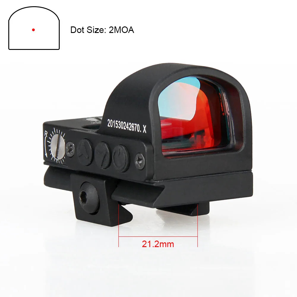 Hunting Scope 2MOA Red Dot Scope airsoft Gun Tactical Mini Red Dot Scope Rifle Point Sight Magnification 1X For Hunting gs2-0078