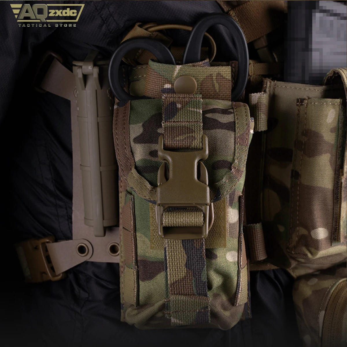 Tactical Military Belt Set with Double Mag Pouch, AR Mag Bag, Compact Medical Bag, Handcuff Bag and Tourniquet Set for airsoft