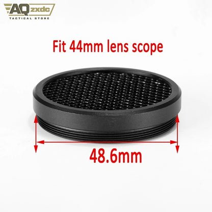 AQzxdc Tactical Metal Scope Cover Aim-O Killflash Honeycomb Matte Cover Telescope Cover
