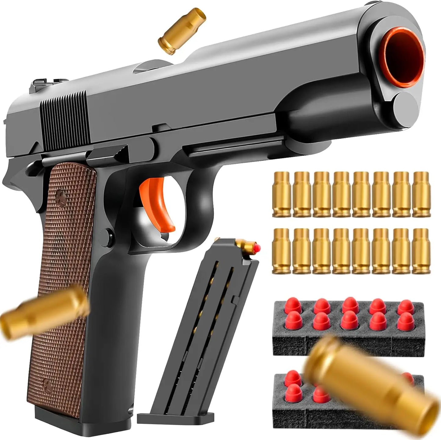 Shell Ejecting Pistol M1911 Airsoft Empty Hanging Soft Bullet G17 Black Toy Gun CS Weapon for Boys Gift