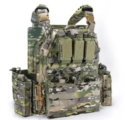 Tactacal Quick Release Camouflage Vest Tactical 1000D Outdoor Shooting Combat Tactical Armor Vest for Airsoft Paintball CS Game