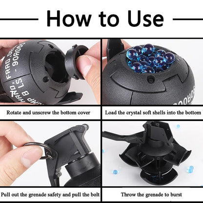 Tactical Smoke Grenade Model M67 Burst Mine Water Grenade Bouncing Smoke Grenade and Other 10 Different Airsoft Grenade Models