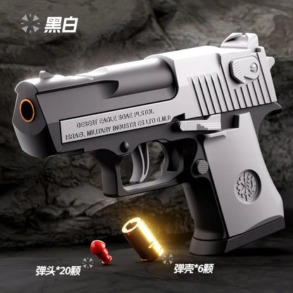 Mini Desert Eagle Gx4 Toy Gun Continuous Shell Ejecting Education Gun Soft Bullet Launcher BlowBack Airsoft Small Pistol