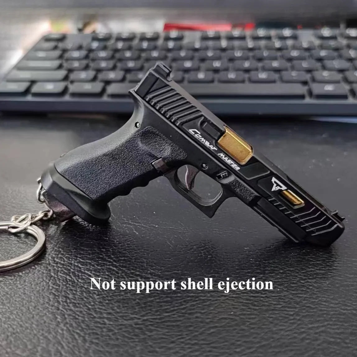 1:3 Semi Alloy G34 TTI Pistol Model Keychain Disassemble Mini Gun Toy Craft Bag Pendant for Chlidren Adults