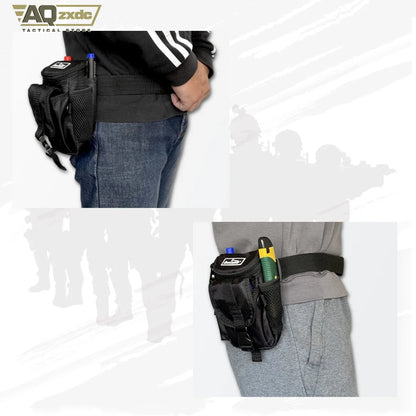 AQzxdc Multifunctional Tool Waist Bag, Mobile Phone Bag, Small Multi-Meter Waist Bag 1680D Oxford Cloth Thick Exquisite Tool Bag