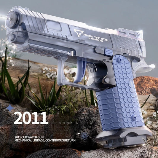 Mini 2011 Water Gun Continuous Firing Manual Pistol Small ZP5 Revolver Summer Outdoor Beach Poor Toy Water Gun for Kids
