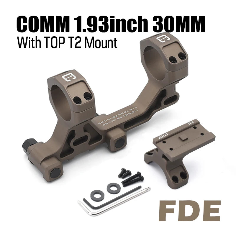 30mm Tube Airsoft Wargame Hunting Tactical C1 Modular Riflescope Mount 1.70/1.93inch with Offset Mounts