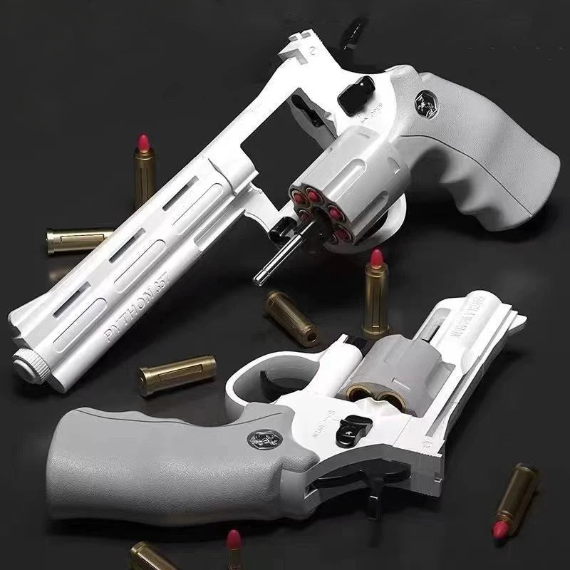 ZP5 357 Revolver Launcher Pistol EVA Soft Dart Bullet Toy Gun Airsoft CS Outdoor Shooting Game Weapon Kids Adult Gift