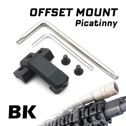 Airsoft Flashlight Mount Base Scout Light Side Rail for SF M300 M600 M600C Weapon Light fit Mlok Keymod 20mm Picatinny