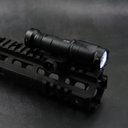 AQzxdc Tactical Picatinny Flashlight M300A Mini Light LED Whitelight with Strobe Weapon Light with Pressure Switch