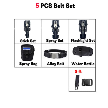 AQzxdc Multifunctional law enforcement belt set, quick-draw patrol armed tactical quick-release belt training waist seal set