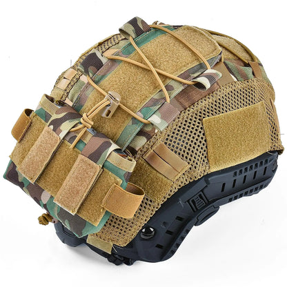 AQ Tactical Helmet Cover for Airsoft Helmet in Size M/L, MK2 Helmet NVG Battery Pack Case Counterweight Pouch Balance Weight Bag