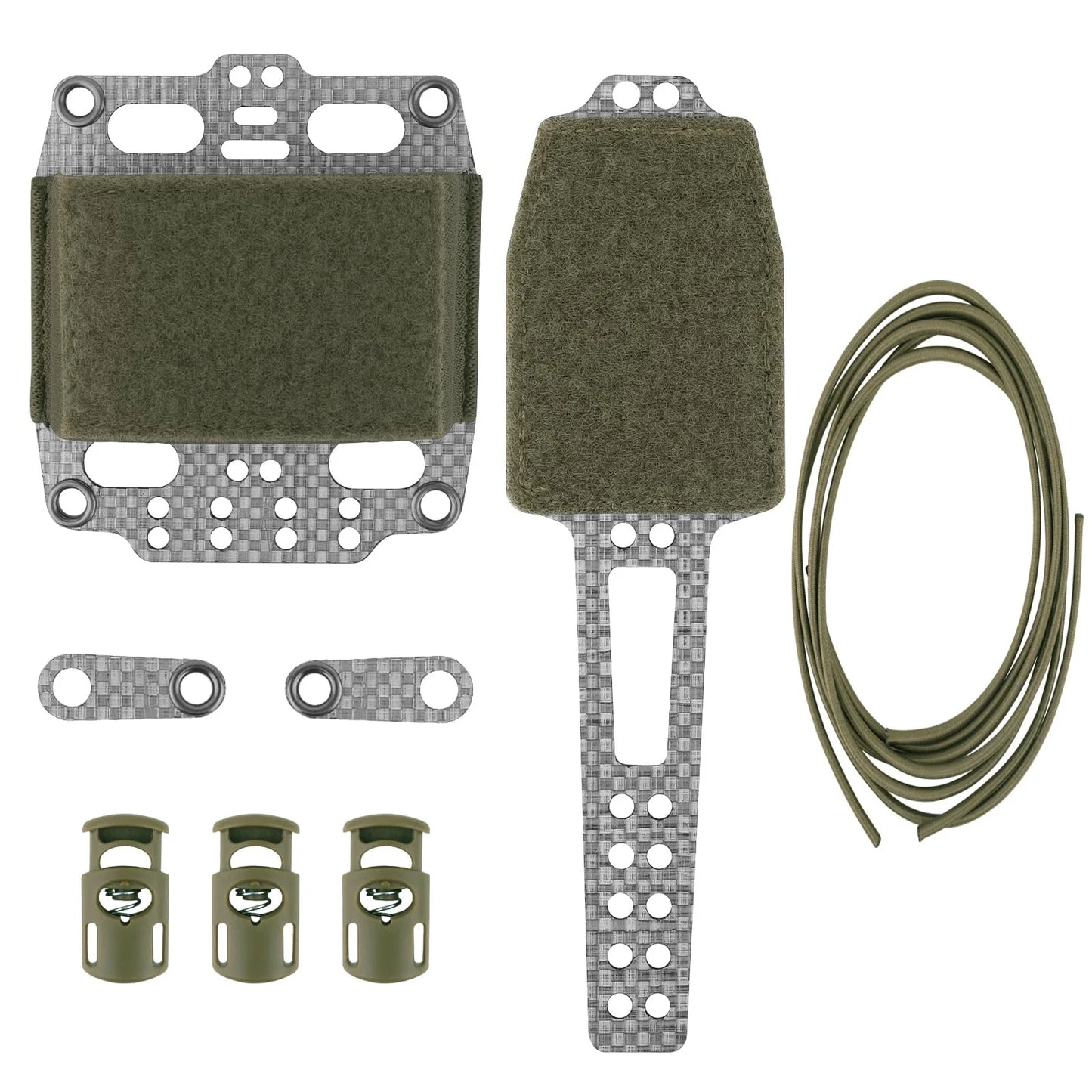 AQzxdc Tatcial Helmet Battery Pouch,PVS NGV T Shape Counterweight Case Retention System with Hook Backing