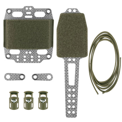 AQzxdc Tatcial Helmet Battery Pouch,PVS NGV T Shape Counterweight Case Retention System with Hook Backing