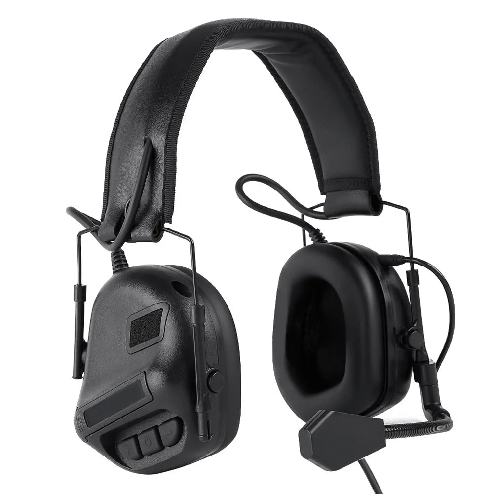 Tactical Headset with Balaclava & Baseball Cap, Airsoft Shooting Earmuffs Military Communication Earphone Set, for Hunting BBS