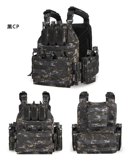Airsoft Quick Release Camouflage Chaleco Tactical 1000D Outdoor Shooting Combat Tactical Armor Vest for Outdoor Paintball Game
