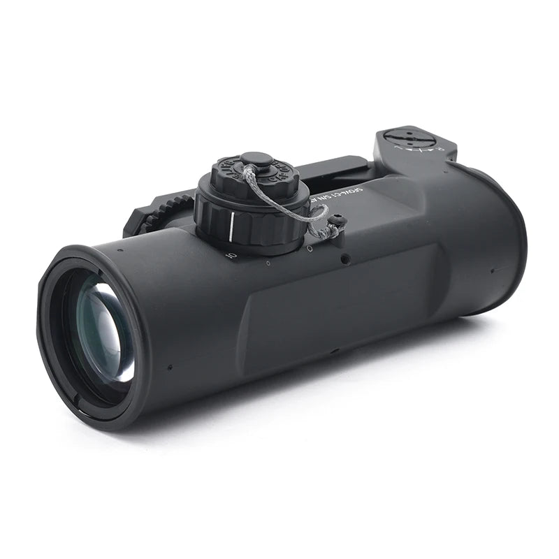 OS4x Tactical Rifle Scope 4x 32mm Illuminated 5.56 Ballistic Chevron Reticle Matte With CQB Red Dot Sight Black Combo