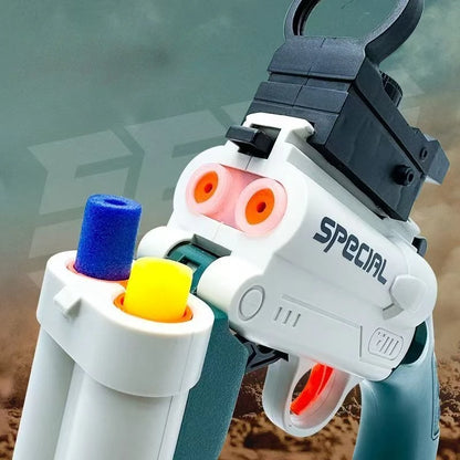 S686 Double Barreled Rifle Long Toy Gun Airsoft Launcher Dual Soft Bullets Outdoor Sports Game Shot Gun Weapon for Kids Gift