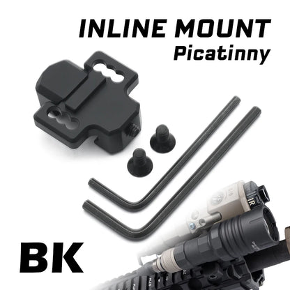 Airsoft Flashlight Mount Base Scout Light Side Rail for SF M300 M600 M600C Weapon Light fit Mlok Keymod 20mm Picatinny