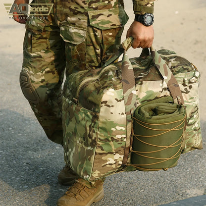 Airsoft Gear Duffle Bag 52L Heavy Duty Extra Large Duffle Bag PTG Backpack Outdoor Camping Large Storage Bag Tactical Travel Bag
