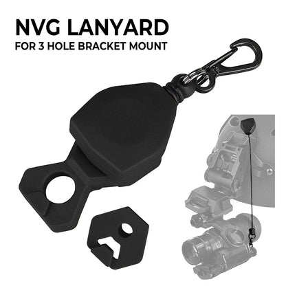 Night Vision Lanyard Mount Helmet Accessory with Three Hole Bracket for Optics Equipment