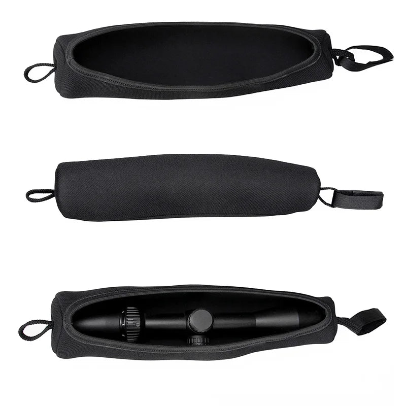 Black Neoprene Rifle Scope Cover Hunting Riflescope Bag Accessory rifle scope pouch gs6-0096