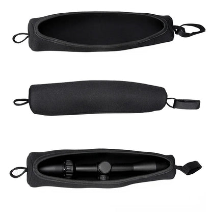 Black Neoprene Rifle Scope Cover Hunting Riflescope Bag Accessory rifle scope pouch gs6-0096