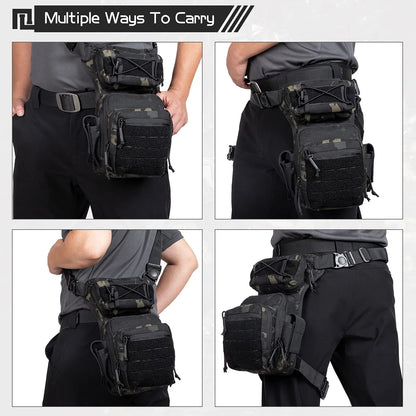 AQzxdc Leg Bag Military Tactical Bag Military Climbing Sport Outdoor Waterproof Work Multifunctional Wearproof Bicycle Bag