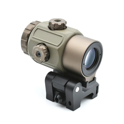 G43 Magnifier Sight 3X with Switch to Side Qick Detach QD Mount for Hunting and Airsoft Rifle Perfect Replica with Full Markings