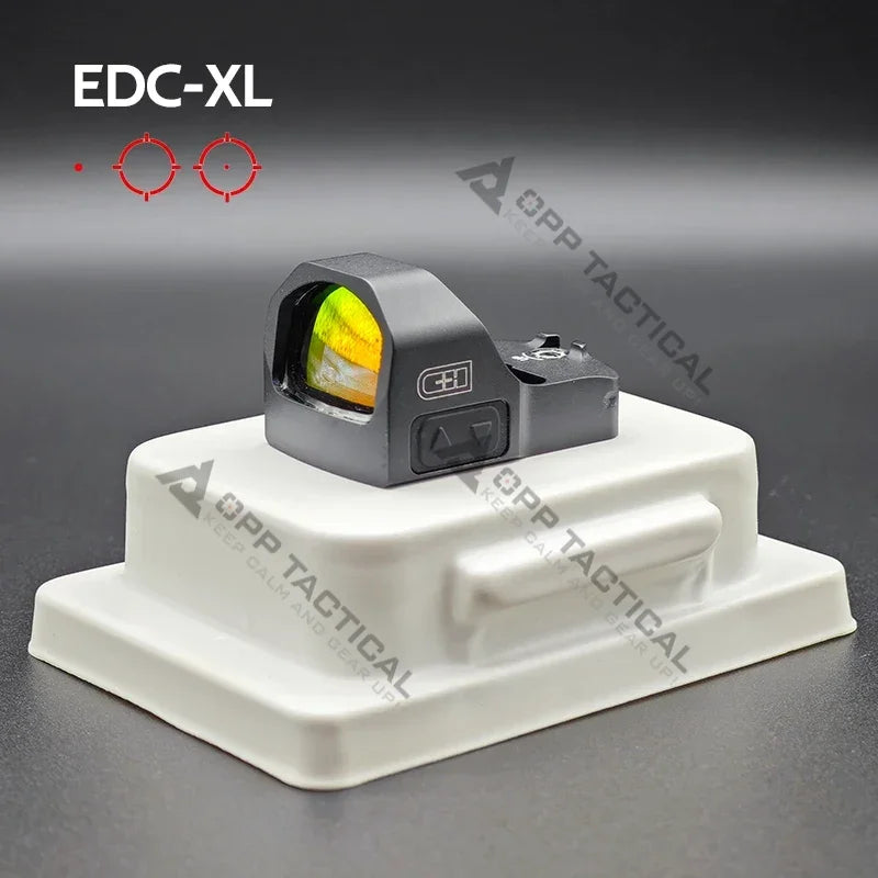 Original C&H Precision EDC/EDC-XL MRS 3MOA Compact Red Dot Sight RM06/RMSc Footprint for Pistol Handgun Shake Wake/Shockproof