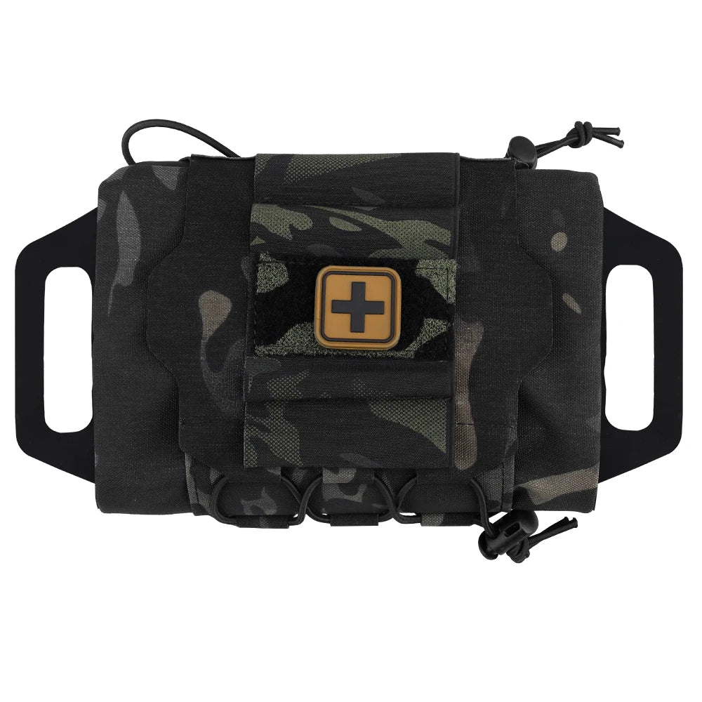 AQzxdc IFAK Tactical First-aid Kit Pouch MOLLE Rapid Deployment Survival Outdoor Hunting Vest Belt Emergency Bag Medical Pack